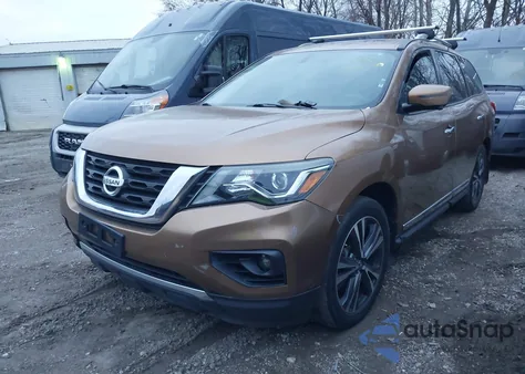 2017 Nissan Pathfinder Platinum from USA, damaged, VIN 5N1DR2MM3HC612540